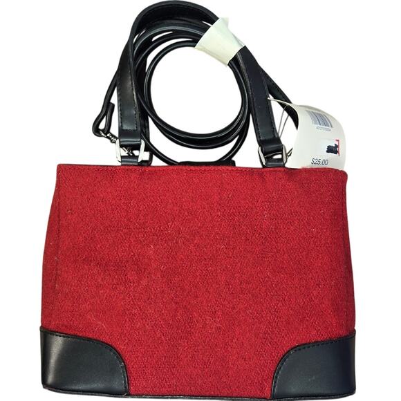 Vintage NWT Q&A Retro Red/Black Small Slingbag/Handbag - Picture 2 of 10